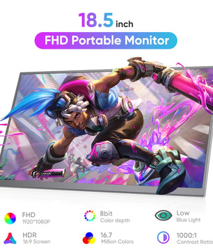 MotionSync 18.5" Portable Monitor Ultra-slim. Powerful. Built for work and play.