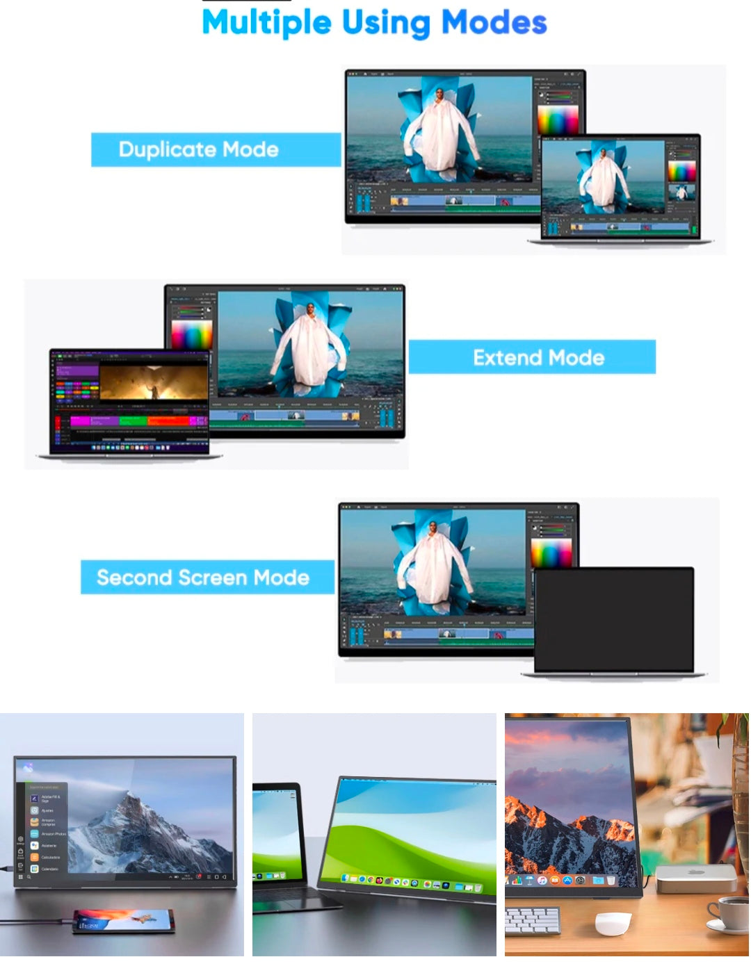 MotionSync 18.5" Portable Monitor Ultra-slim. Powerful. Built for work and play.