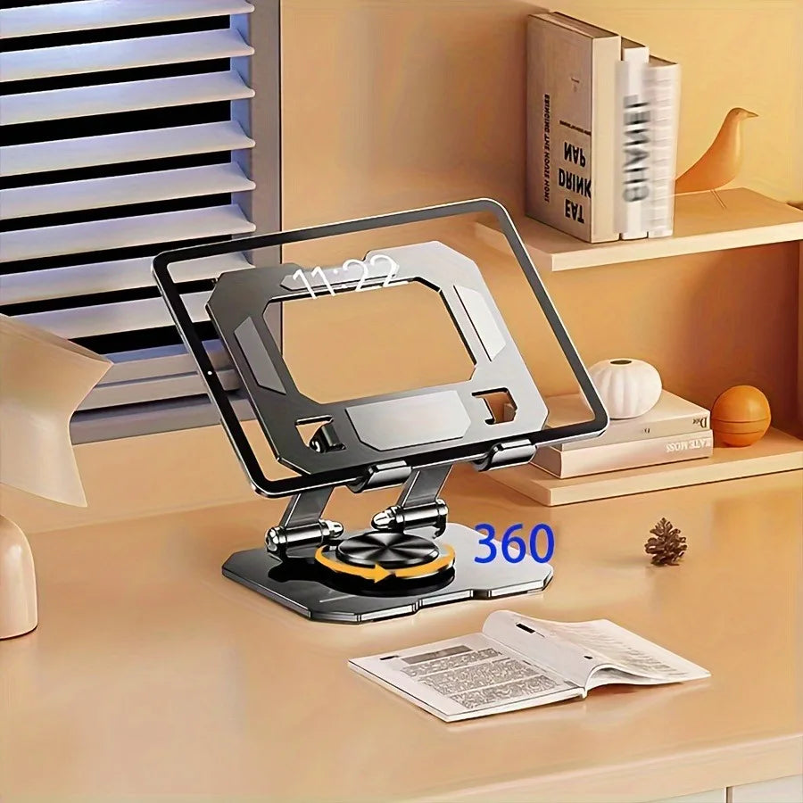 Tablet Holder Carbon Steel Stand with 360° Rotation Adjustable Stand For iPad Pro Air Mini Mobile Phone Desk Bracket 4-15 Inch